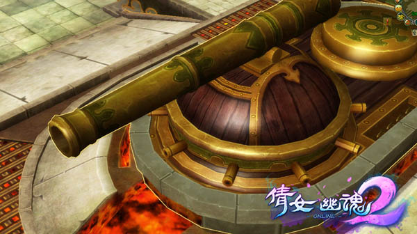 《倩女幽魂》京师保卫战-瓮城内的后金军红衣大炮